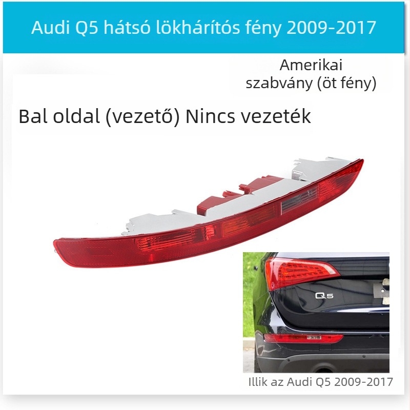 CZPINCHEN Hátsó lökhárító lámpa Audi Q5-hoz (2009-2021) - PC anyag, modellek 8R0945095/8R0945096