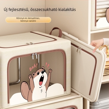 Ruhatároló doboz, modell SNx4012-1, Oxford anyag, kapacitás 60–70 L, összecsukható