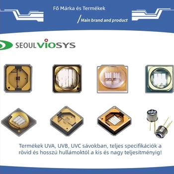 UV LED inline fémcsöves lámpa, 365 nm ultraviola LED a biokémiai detektáláshoz, 20 mA, 3.2–4.0 V, 0.08–0.1 W, 10° sugárzási szög