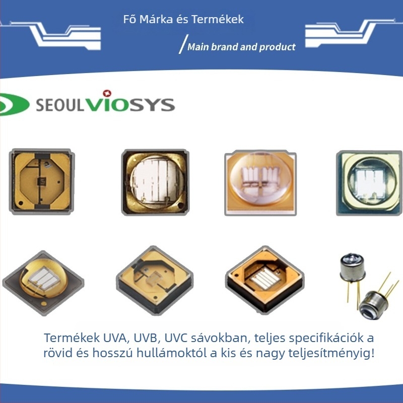 UV LED inline fémcsöves lámpa, 365 nm ultraviola LED a biokémiai detektáláshoz, 20 mA, 3.2–4.0 V, 0.08–0.1 W, 10° sugárzási szög
