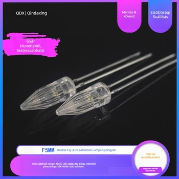 Direkt csatlakozású LED gyöngy, Cree F5 rakéta fej, 20 mA, 2,8–3,0 V, 0,5 W