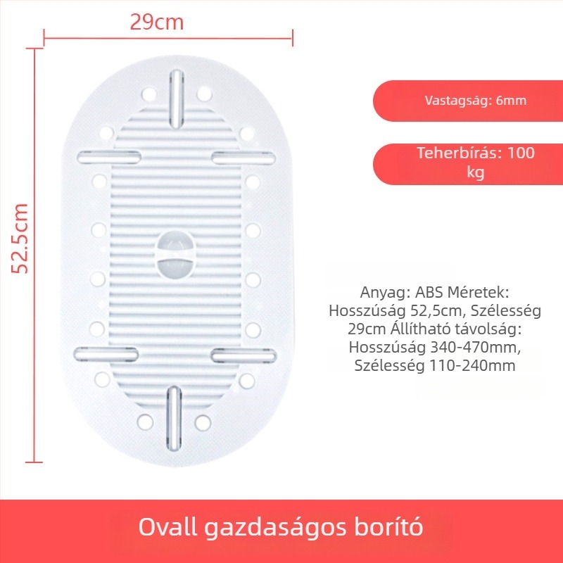 Guggoló WC-fedél — PP anyag, márka excellent, nincs víztartály, modern minimalist stílus