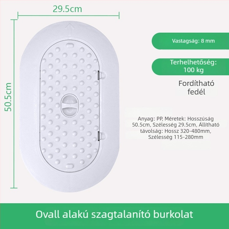 Guggoló WC-fedél — PP anyag, márka excellent, nincs víztartály, modern minimalist stílus