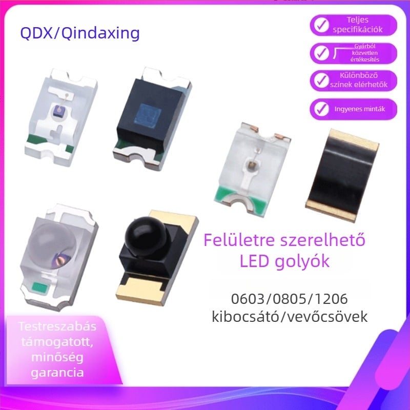 IR adó-vevő modul 0603/0805/1206, 850/940 nm, 0.06 W, 20 mA, termikus ellenállás ≤5