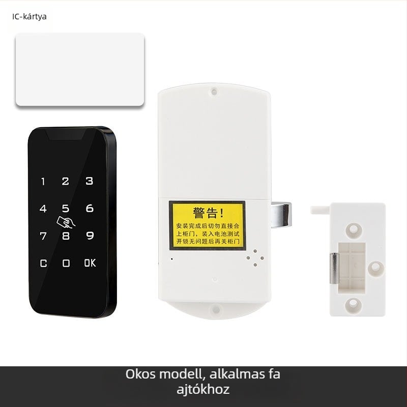 Gardróbszekrény elektronikus jelszavas zárakkal – Műanyag, Modell 1703-plastic, Modern minimalist stílus