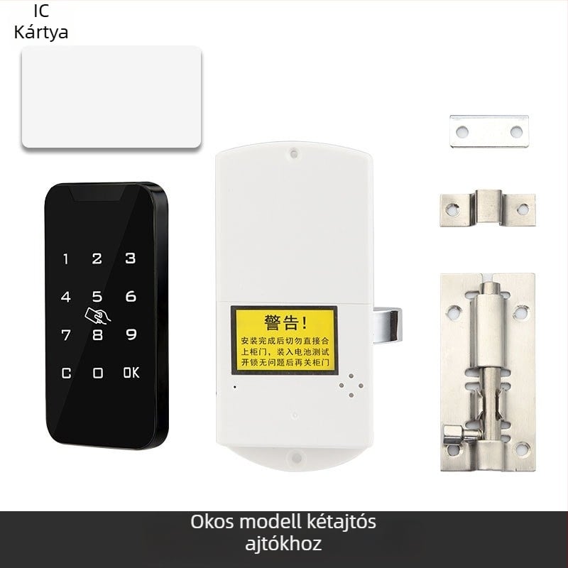 Gardróbszekrény elektronikus jelszavas zárakkal – Műanyag, Modell 1703-plastic, Modern minimalist stílus