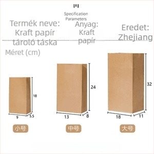 Kraftpapírból készült kocka alakú tároló tasakok – Többfunkciós asztali szervező, modern stílus