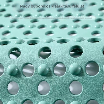 Négyzet alakú PVC fürdőszobai csúszásmentes szőnyeg szívókorongokkal – modern minimalista stílus