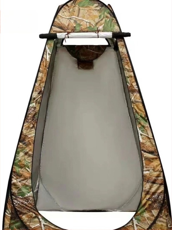 Hordozható, összecsukható kültéri zuhanytábor öltözővel, kempingezéshez, 190T poliészter, gyors felállítás, vízállóság <1000 mm