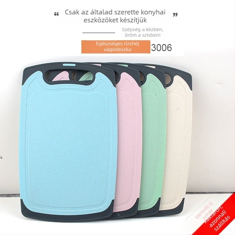 Rizshéjből készült vágódeszka, Jiale Kitchen, kétoldalas, licencelhető magáncímkével, 2017 ősz kiadás