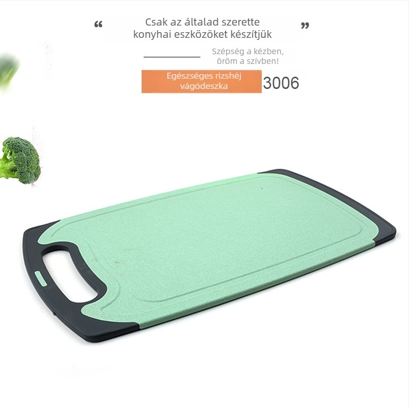 Rizshéjből készült vágódeszka, Jiale Kitchen, kétoldalas, licencelhető magáncímkével, 2017 ősz kiadás