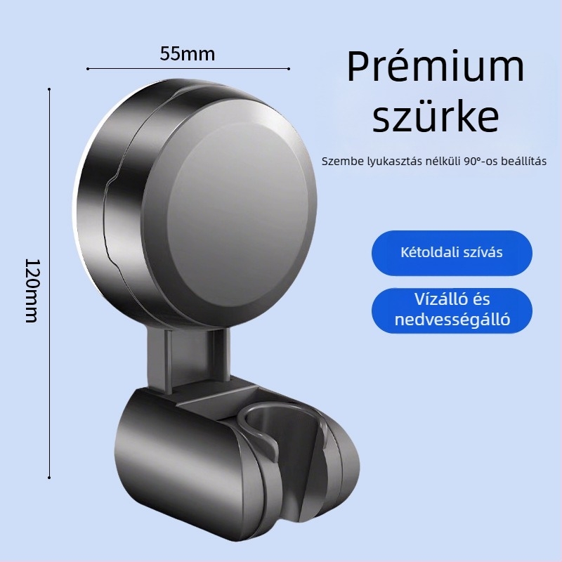 Boonen zuhanytartó mobil vákuumcsészével és ragasztó alappal, ABS anyag, világos luxus stílus