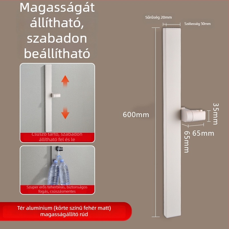 Zuhanyoszlop, Space alumínium, 6584512, falra szerelhető, 0–90°C / 0–1,6 MPa