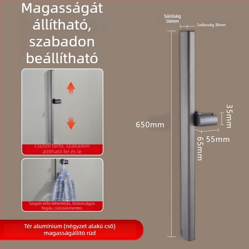 Zuhanyoszlop, Space alumínium, 6584512, falra szerelhető, 0–90°C / 0–1,6 MPa