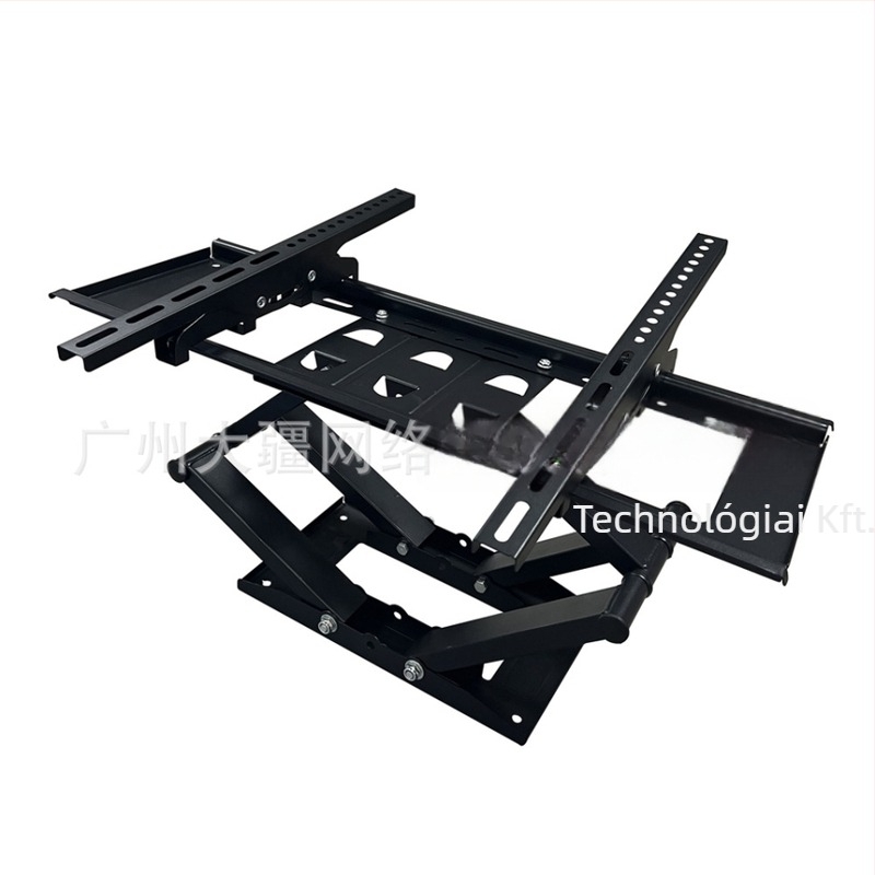 CP602 TV falra szerelhető állvány – Vasból, Forgó teleszkópos tartó, Felfelé-lefelé állítható, 5,1 kg, Kompatibilis tablet TV-kkel