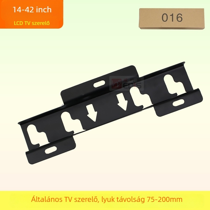 TV falra szerelhető tartó 016 modell, vasból készült, falra rögzíthető, teherbírás >15 kg