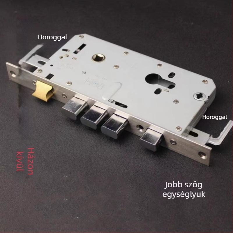 Zártest ajtóhoz – ujjlenyomat zár, rozsdamentes acél, fej négyzetes és kerek, nem szabvány modell, modern minimalista dizájn, súly 1