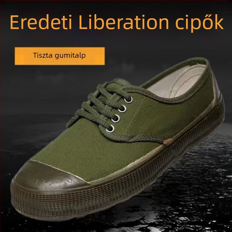 Férfi munkavédelmi cipő, vászon felsőrész, hegyes orr, fűzővel záródó, kopásálló és szagtűrő