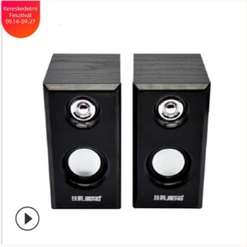 Yi Hu 042 USB számítógépes hangszóró, kettős meghajtó, USB bemenet és 3,5 mm-es jack, 40Hz-20kHz, SNR ≥75dB