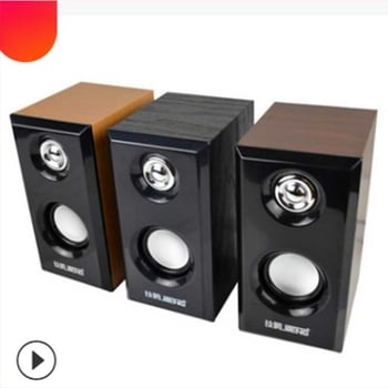 Yi Hu 042 USB számítógépes hangszóró, kettős meghajtó, USB bemenet és 3,5 mm-es jack, 40Hz-20kHz, SNR ≥75dB