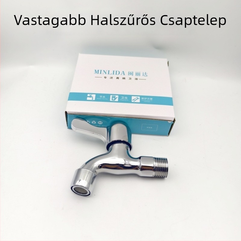 Konyhai hidegvíz-csap egykaros, mosógéphez és mop mosogatóhoz csatlakoztatható, kerámiapatron, réz test, 60°C-ig működik, 1,6 MPa névleges nyomás