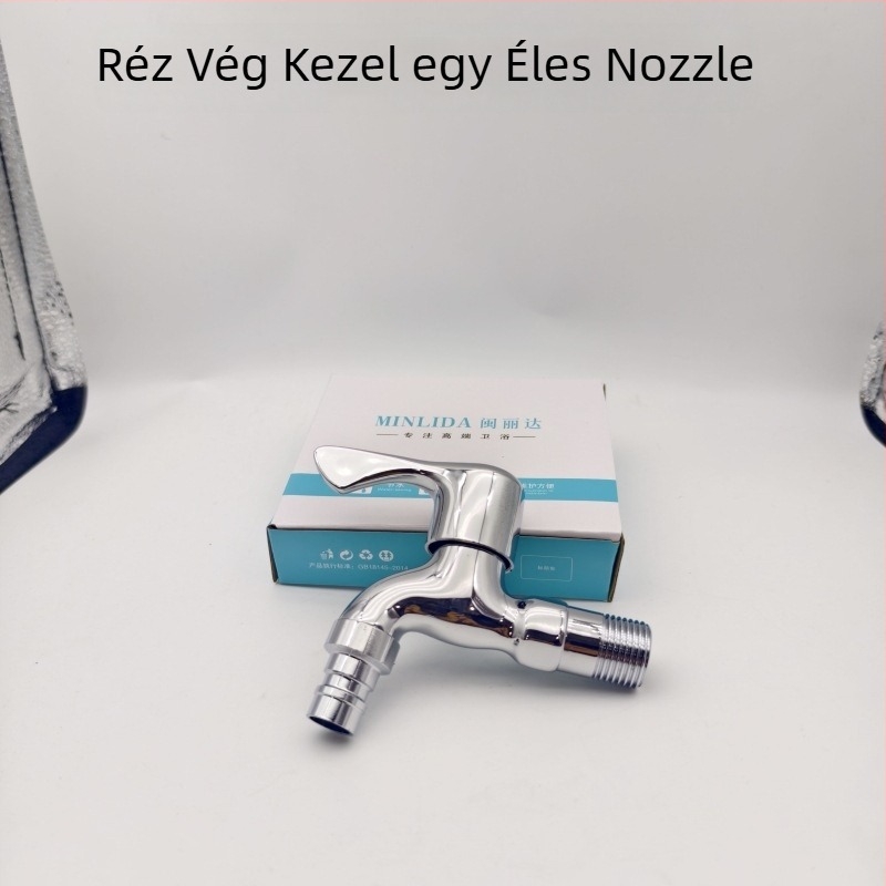 Konyhai hidegvíz-csap egykaros, mosógéphez és mop mosogatóhoz csatlakoztatható, kerámiapatron, réz test, 60°C-ig működik, 1,6 MPa névleges nyomás