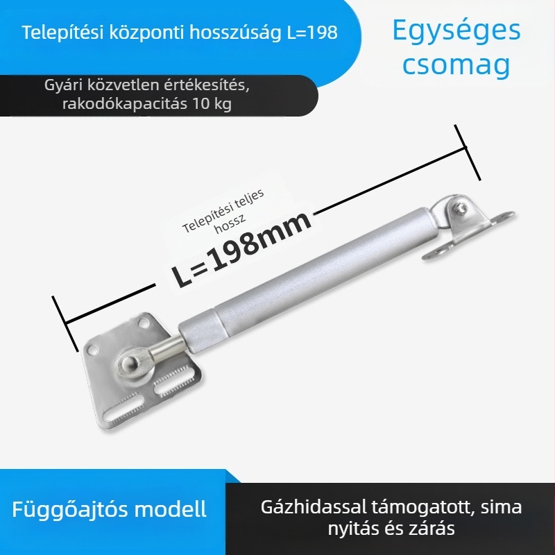 LIYU pneumatikus gázrugó szekrény- és tatami ajtókhoz – felső nyitóajtó tartás, teleszkópos rúd, modell LIYU-pneumatic lever