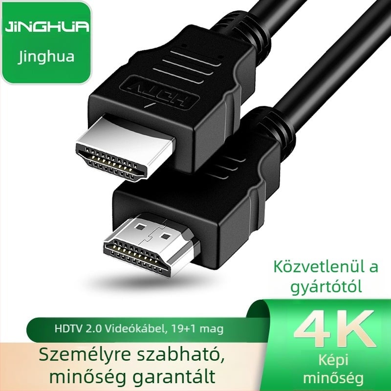 HDTV adatkábbel 4K60Hz, 1,5 m, rézzel borított acél vezető, HDTV interfész