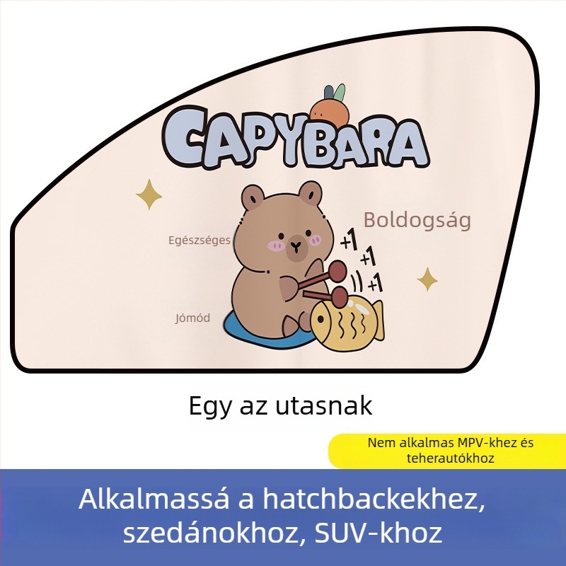 Autó mágneses napvédő oldalsó ablakfüggöny – karikatúra dizájn, gradient minta, egyszerű stílus, PVC (PVC; mágneses rögzítés; univerzális modellek; gradient minta)