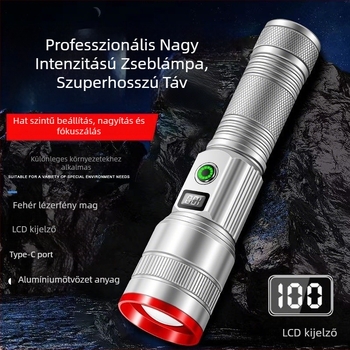 Kemping lámpa izzólámpával, újratölthető, gombkapcsoló