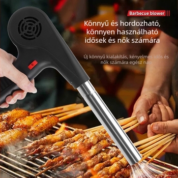 BBQ-szívó akkumulátoros lítiumionos, hordozható vezeték nélküli faszén gyújtó, kültéri használatra, 12V