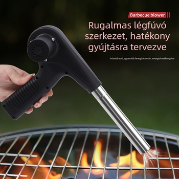 BBQ-szívó akkumulátoros lítiumionos, hordozható vezeték nélküli faszén gyújtó, kültéri használatra, 12V