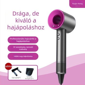 Hajszárító 1400W, kefemotoros, 220V, hideg/meleg levegő, negatív ionok