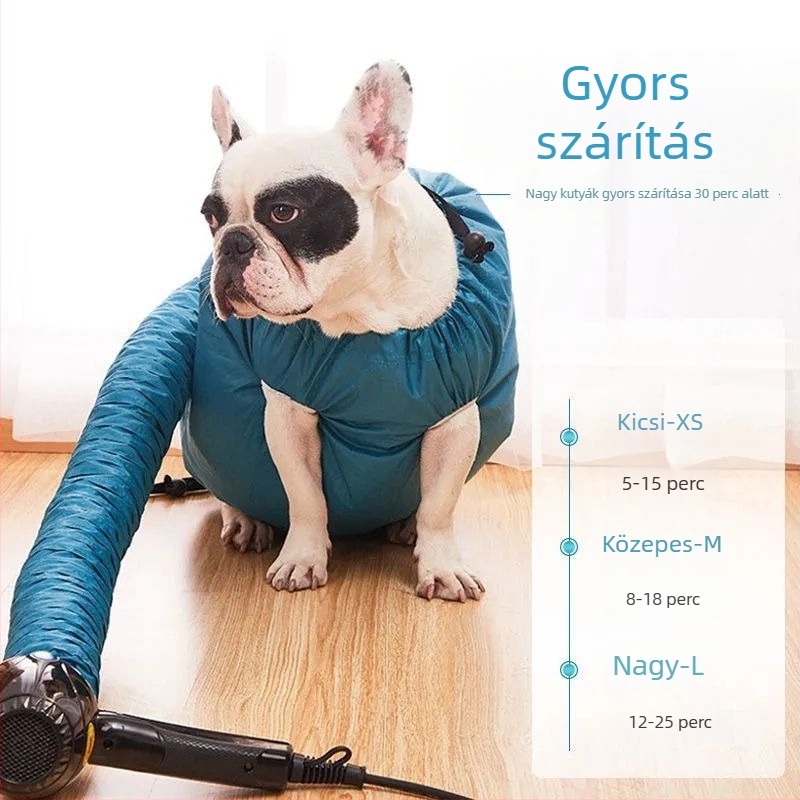 Háziállat szőrzet-szárító rendszer macskáknak és kutyáknak — 2000W+, 110V, 1 motor, 1 fűtőelem, univerzális használat