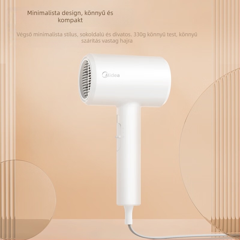 Midea FJ102 hajszárító, 1800 W, DC motor, 220 V, 10 000 negatív ion, hideg–meleg levegő
