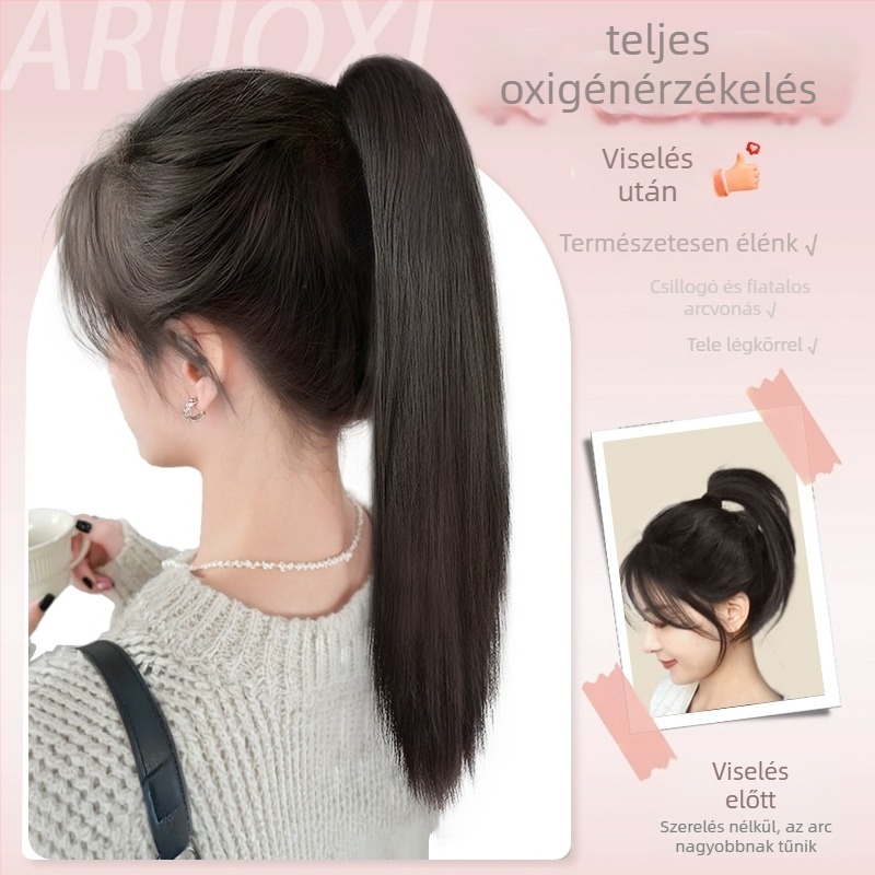 Ponytail paróka, modell Hair rope ponytail, anyag: magas hőálló szálak, technológia: mechanizmus, nők számára