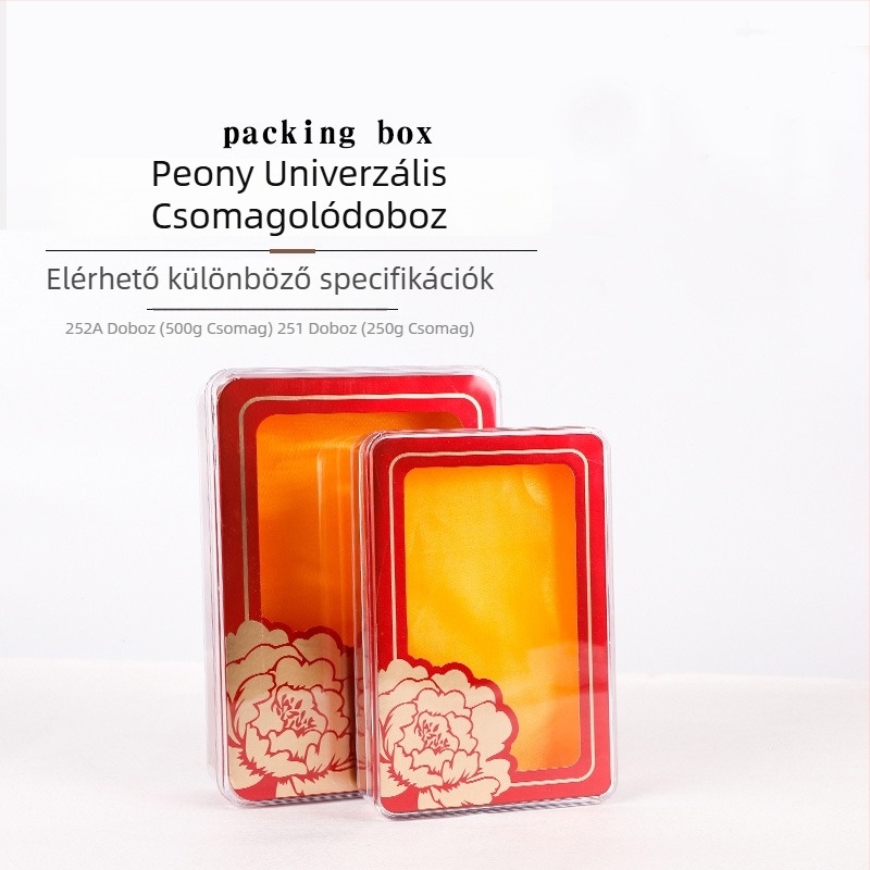 Hosszúkás PS műanyag csomagoló doboz fedéllel, testreszabható feldolgozás és logónyomtatás, falvastagság 1,5 mm