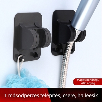 ABS zuhanyfej tartó – fúrás nélkül, állítható, 0–80°C tartomány, névleges nyomás 1