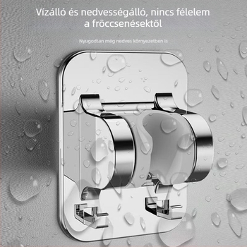 ABS zuhanyfej tartó – fúrás nélkül, állítható, 0–80°C tartomány, névleges nyomás 1