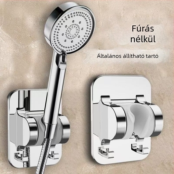 ABS zuhanyfej tartó – fúrás nélkül, állítható, 0–80°C tartomány, névleges nyomás 1