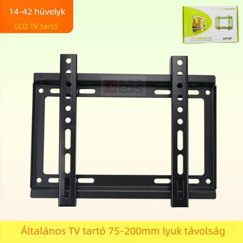 LCD TV fali konzol, vasból készített felépítés, merev rögzítés, teherbírás >15 kg