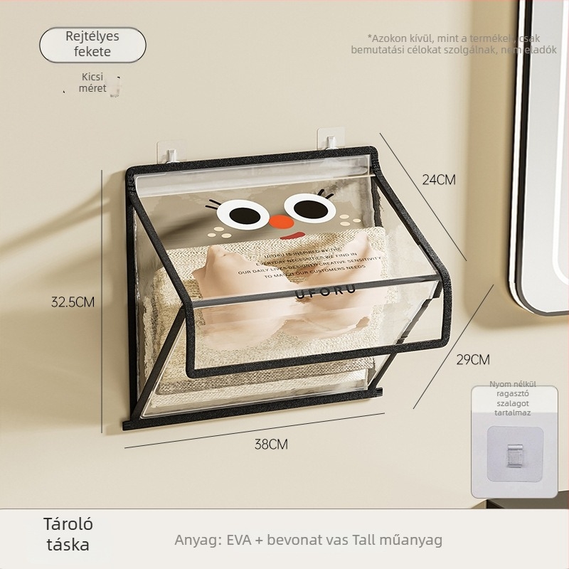 Ruhatároló táska – Modell yzz-5409, kocka alak, EVA, zárófunkció, fehérnemű és ruházat számára