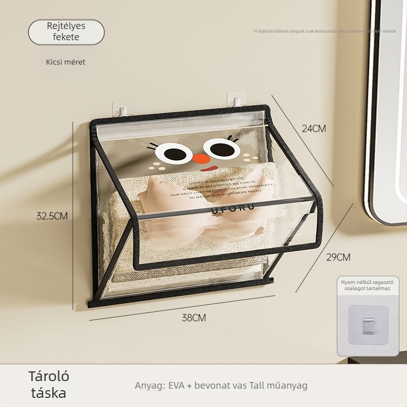 Ruhatároló táska – Modell yzz-5409, kocka alak, EVA, zárófunkció, fehérnemű és ruházat számára