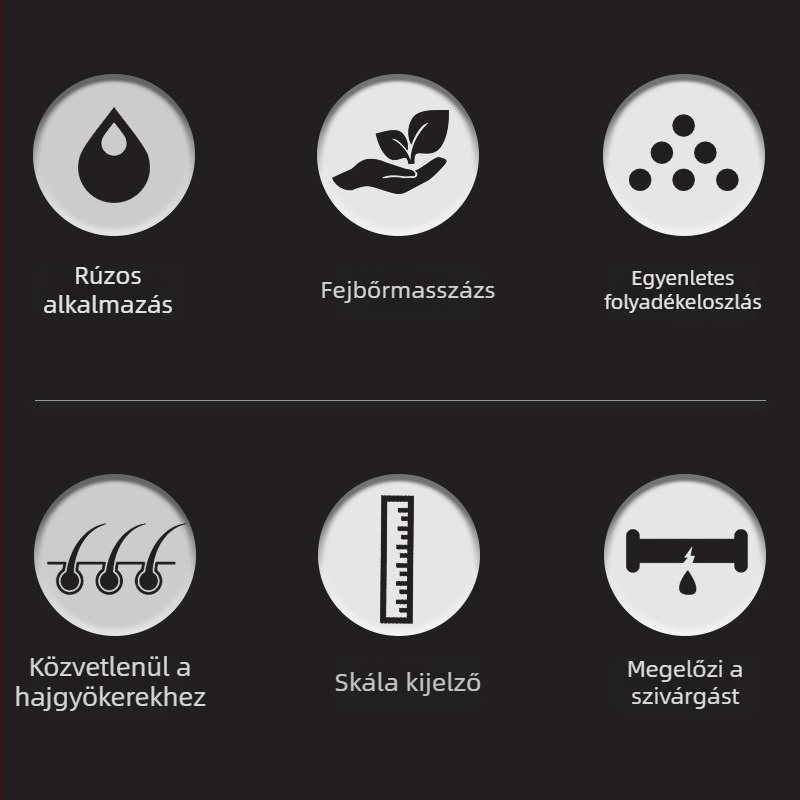 Folyadékos fejbőr-fésű golyós masszázzsal, CY-555, 23 g