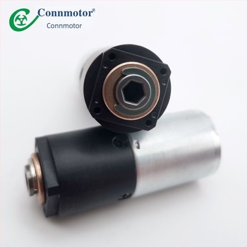 Kefés DC motor paprikas-hőrlőhöz — miniatűr motor műanyag fogaskerekekkel, áttétel 280:1, alacsony feszültség, nagy nyomaték