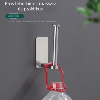 Yong Qi rozsdamentes acél 304 toalettpapír tartó, falra szerelhető, öntapadó, négyzetes kialakítás