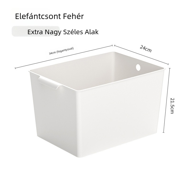Asztali tároló doboz, PP műanyag, 18 L, modell 1013, fedél nélküli, halmozható