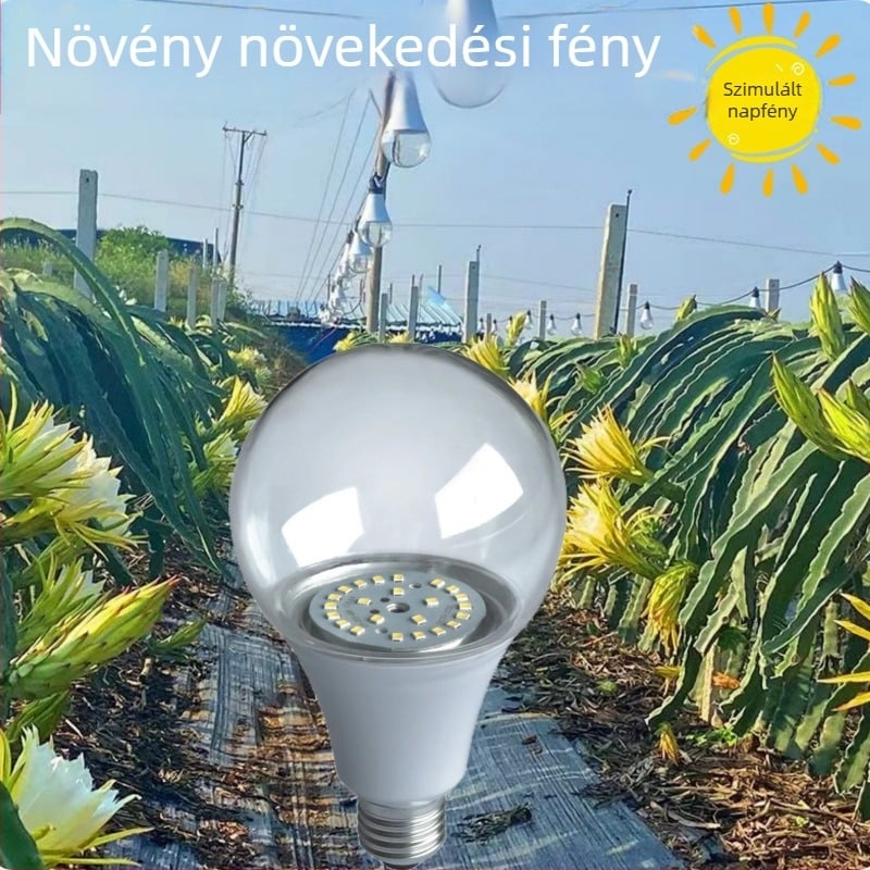 LED növények növekedési lámpája, teljes spektrummal, 32 LED, 2015 lm, 220V bemenet, Mullinsen chip, élettartam 30000 óra
