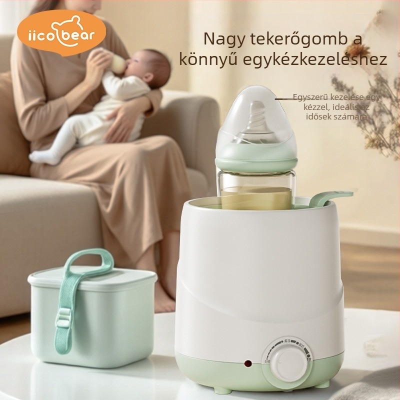 Hj-b06 Baba tejmelegítő, Yike bear, 200W, 220V, PP anyag, hálózati üzemmód