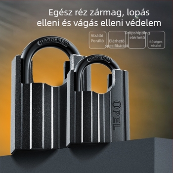Lakat – OPEL Vas, Modern Egyszerű Stílus, Modell BBL-BLACK-DX, Ajtókhoz, Szekrényekhez, Bőröndökhöz